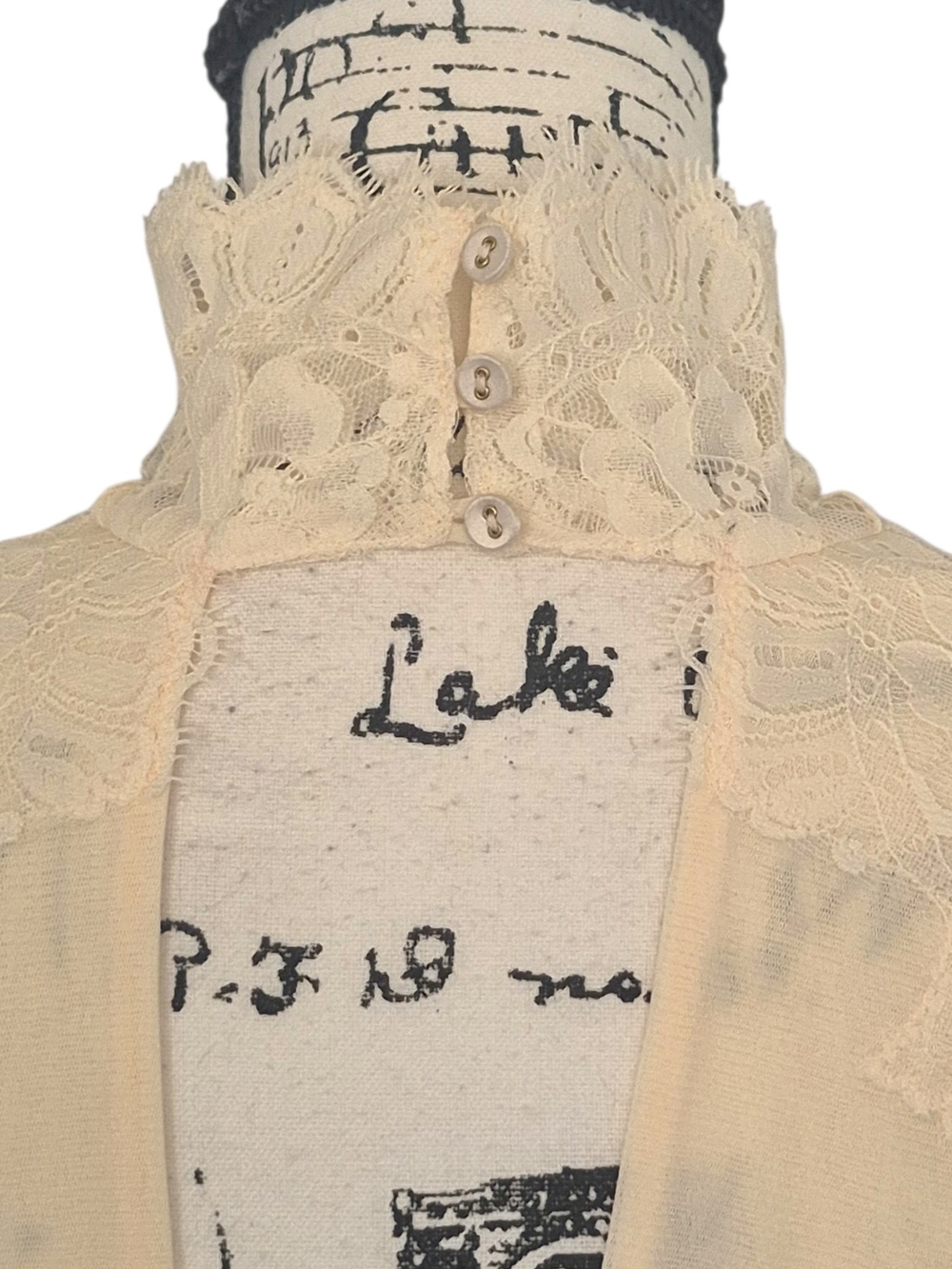 WE ARE HAH-Reversible Take Hah Bow Bodysuit in La Crem Sz XL - Picture 9 of 11